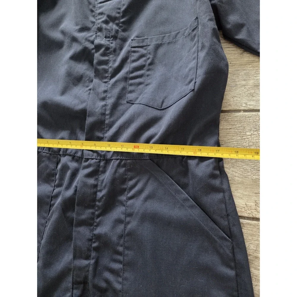 VTG Engineered Work Garments Mens M Navy USA Union Mechanic Coverall Uniform
